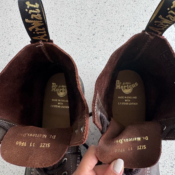 Dr. Martens Dark Brown Suede Boots - Picture 4 of 5